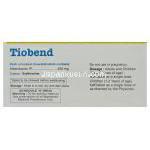 チオベンドTiobend, アルベンザ ジェネリック, アルベンダゾール 400mg 錠 箱